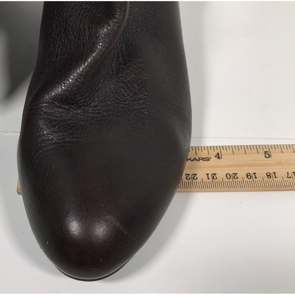Antonio Melani Womens US Size 8 Black Leather Knee High Tall Boots 2" Heel - Picture 15 of 16